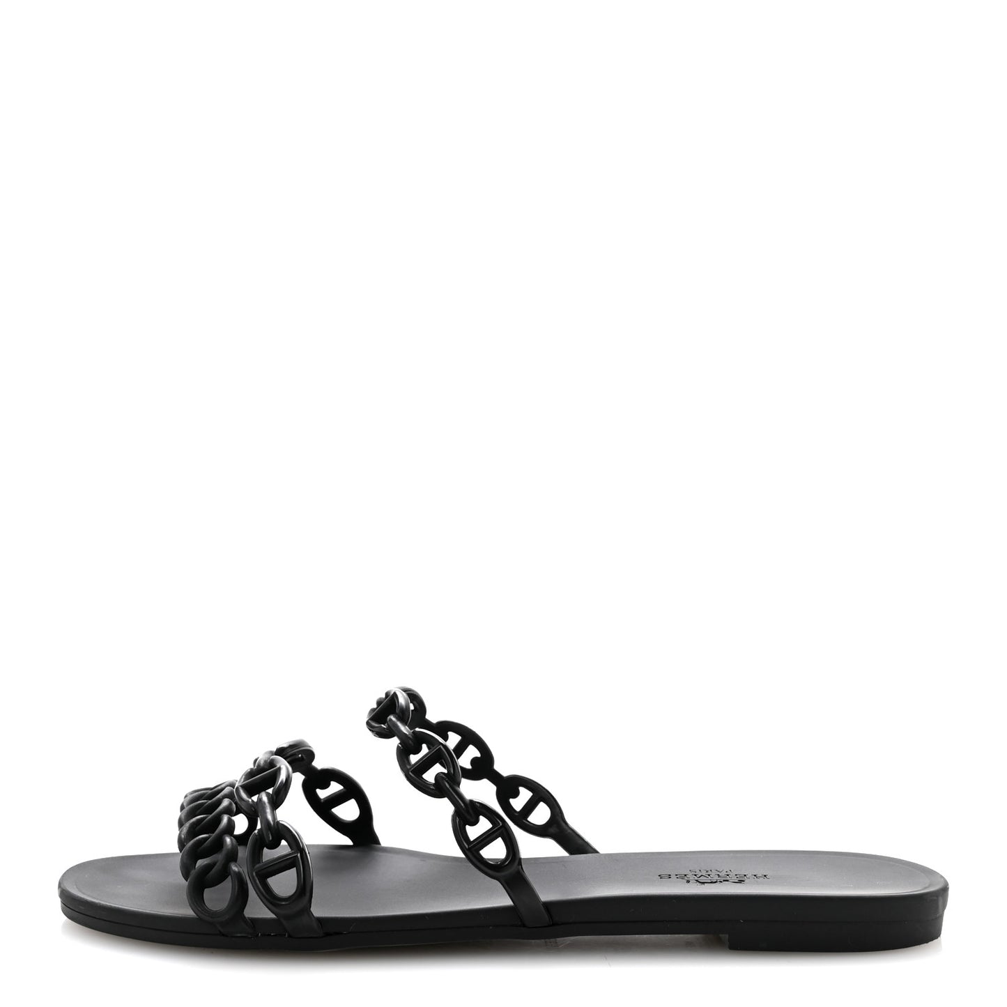 Rubber Chaine d'Ancre Rivage Sandals 37 Black