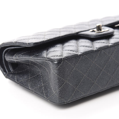 Chanel Iridescent Caviar Quilted Medium Double Flap Black 6 of 13