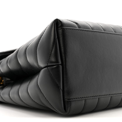 Saint Laurent Calfskin Y Quilted Monogram Medium Loulou Chain Satchel Black 10 of 17