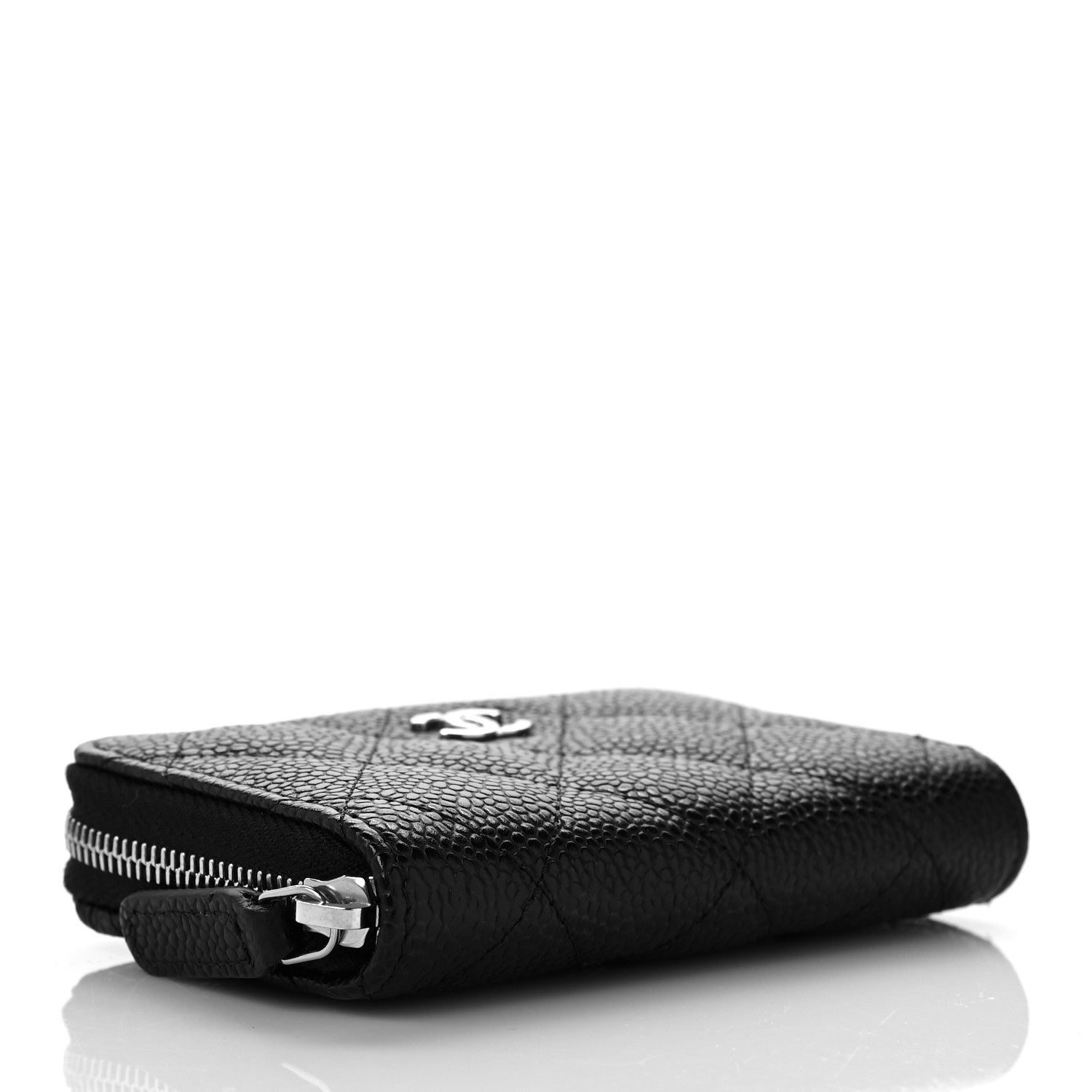 Chanel Caviar Quilted Classic Zipped Coin Purse Black 4 of 10