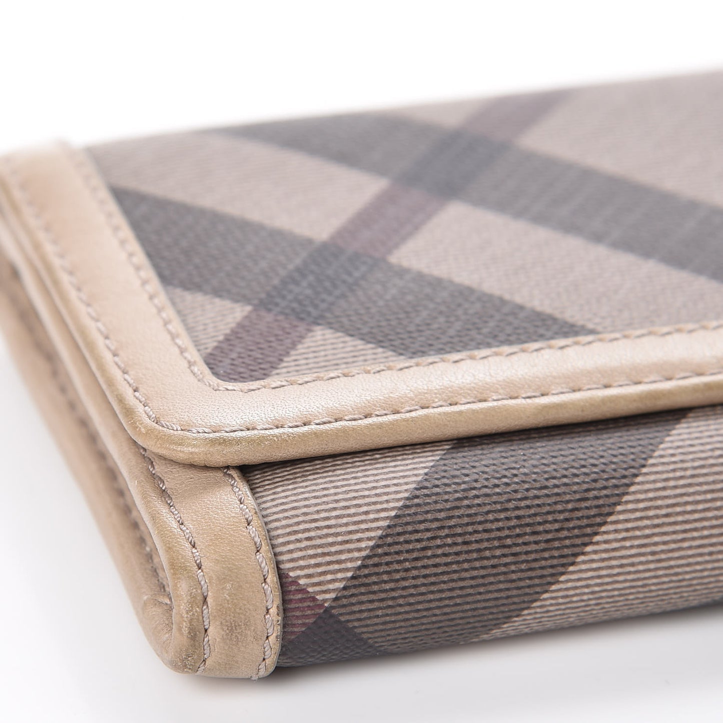 Smoked Check Continental Wallet Trench