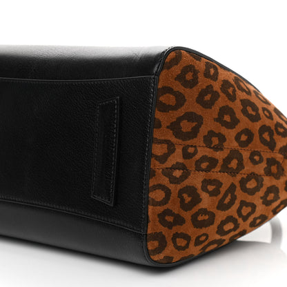 Givenchy Calfskin Suede Leopard Print Small Antigona Black 10 of 10