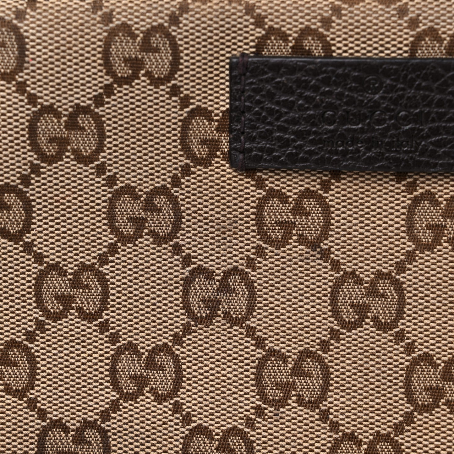 Monogram Dollar Calfskin Belt Bag Beige Ebony Testa di Moro Marrone Scuro