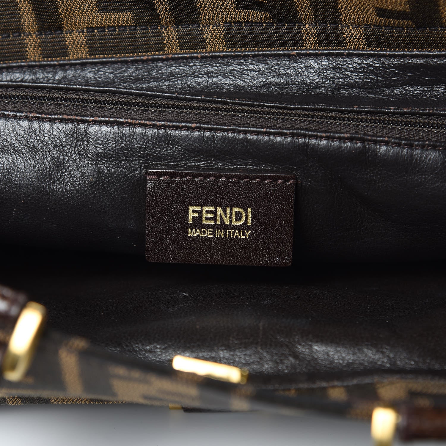 Fendi Zucca Satchel Tobacco 6 of 14