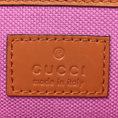 Gucci Woven Raffia Calfskin Super Mini GG Marmont Shoulder Bag Multicolor 6 of 10