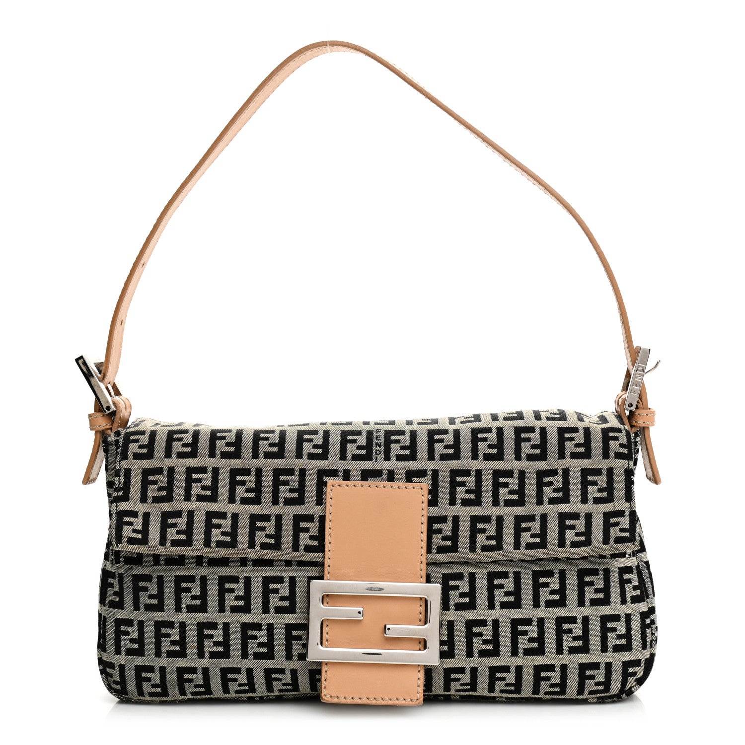 Fendi Zucchino Baguette Beige 1 of 8