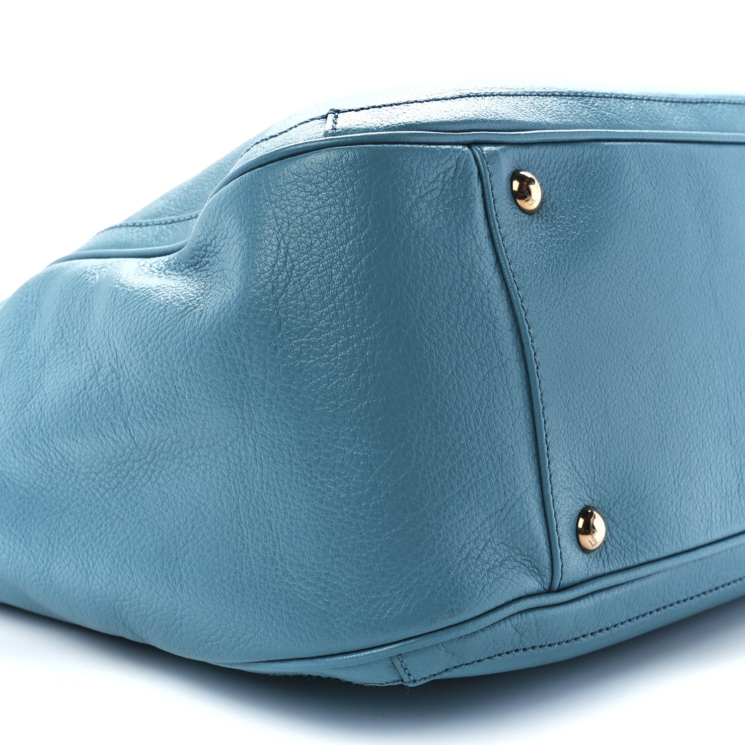 Salvatore Ferragamo Buffalo Betulla Tote Teal 10 of 11