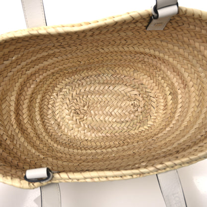 Loewe Raffia Small Basket Tote Bag Natural White 5 of 11