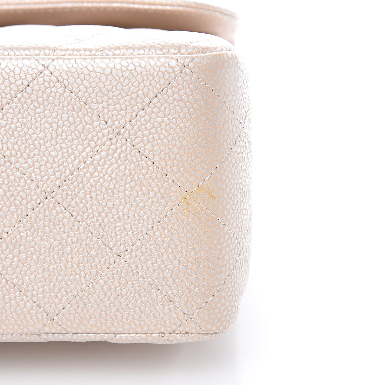 Chanel Pearly Caviar Quilted Jumbo Double Flap Light Beige 10 of 14