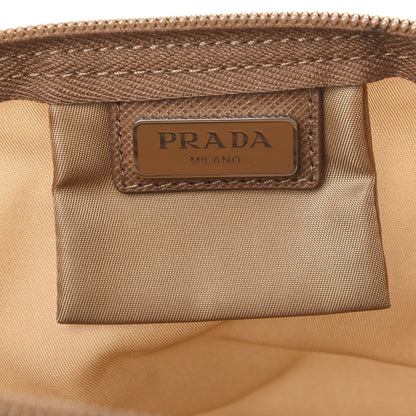 Prada Tessuto Nylon Pouch Beige 7 of 8