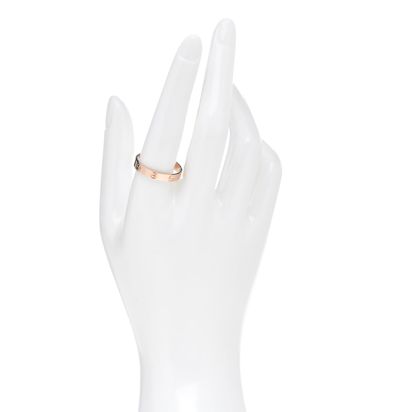 18K Pink Gold 3.5mm LOVE Wedding Band Ring 61 9.5