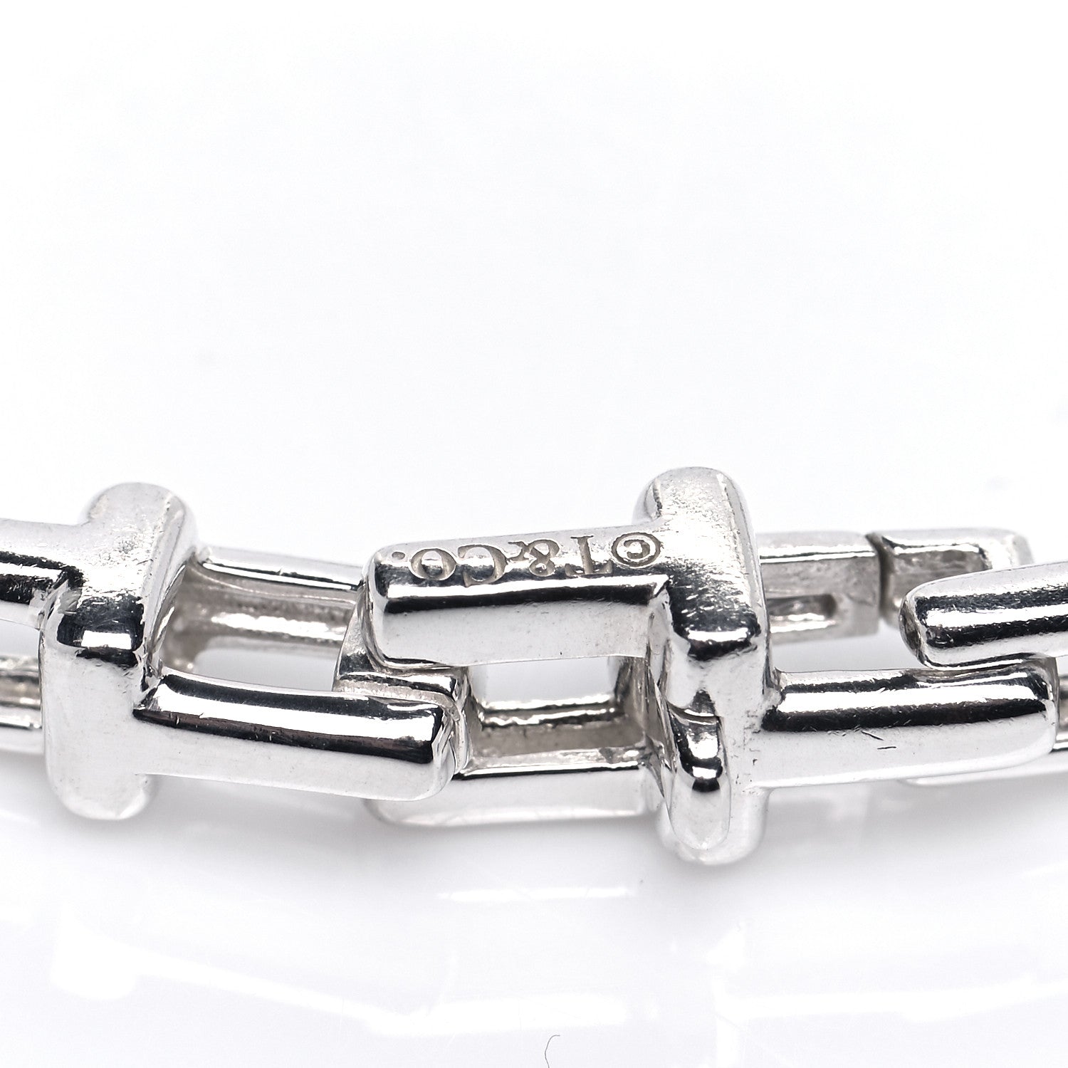 Tiffany Sterling Silver Narrow T Chain Bracelet 4 of 6