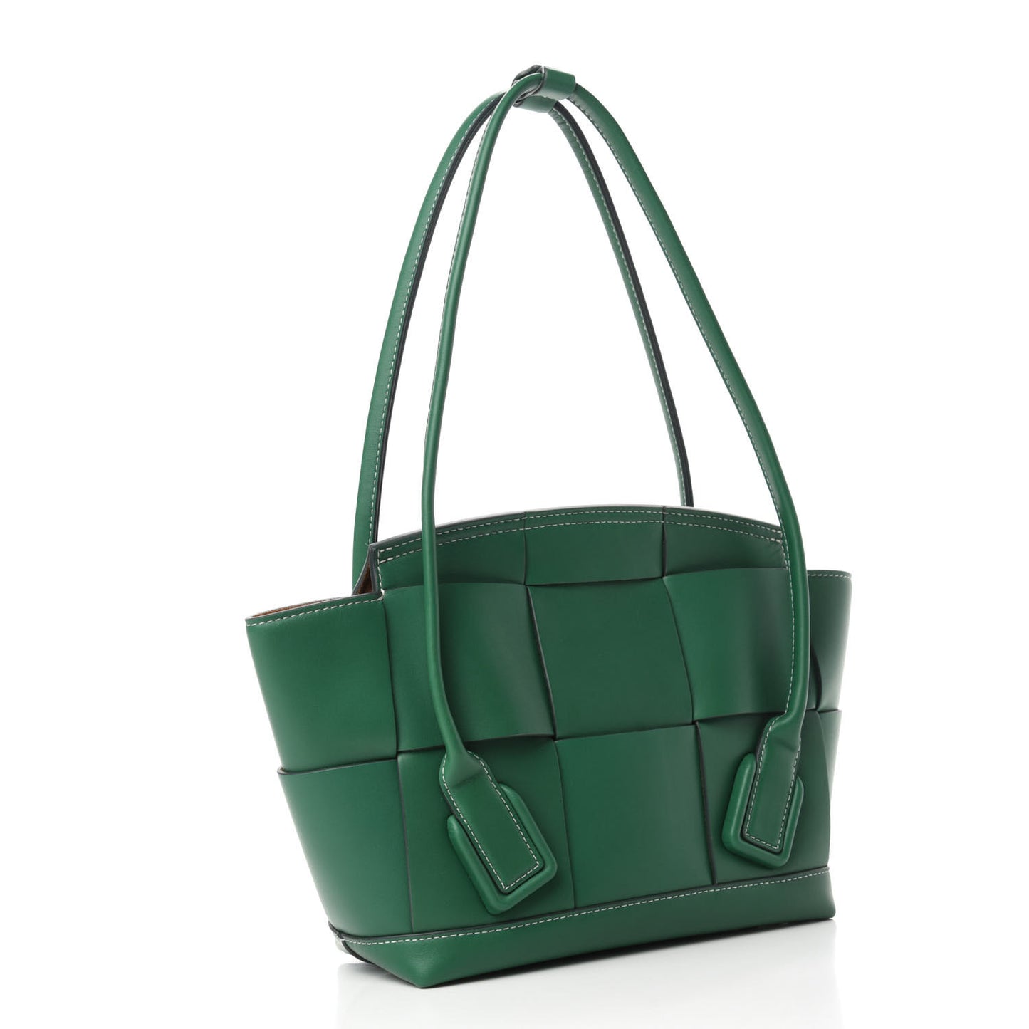 French Calfskin Maxi Intrecciato Arco 33 Racing Green