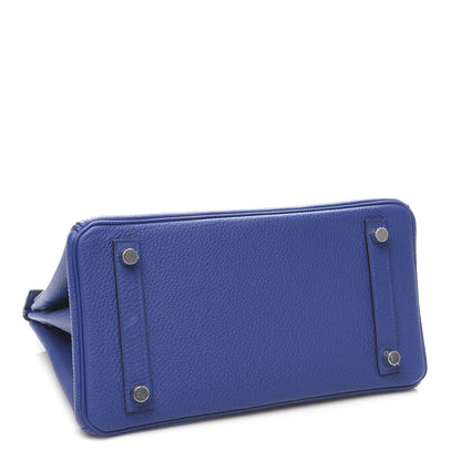 Hermes Togo Birkin 25 Bleu Electrique 4 of 10
