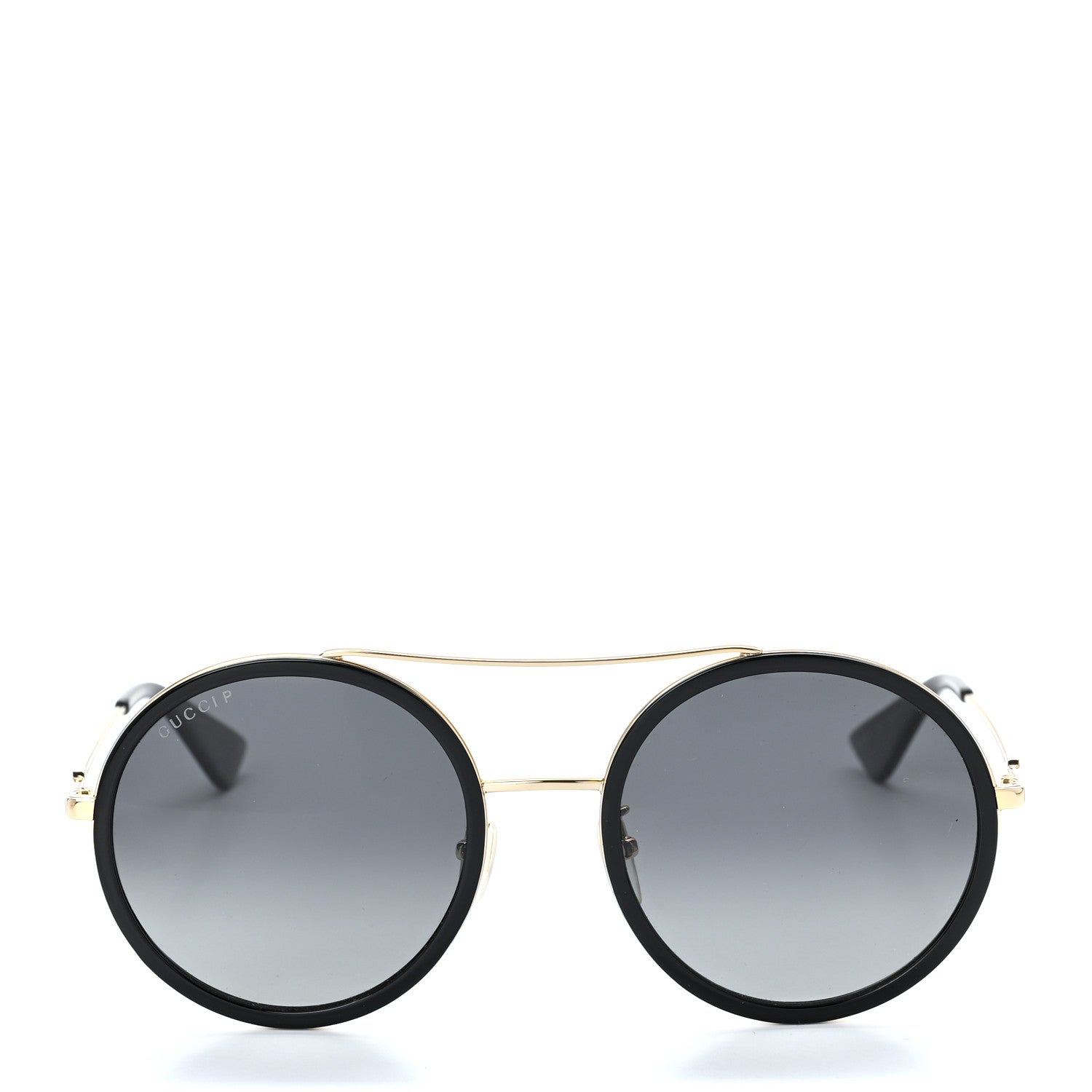 Gucci Acetate Round Frame Sunglasses GG0061S Black 2 of 9