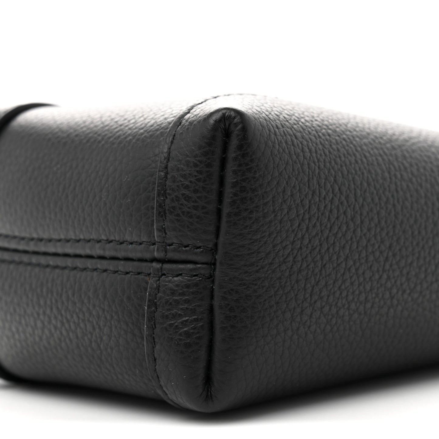 Calfskin Hourglass Phone Holder Bag Black