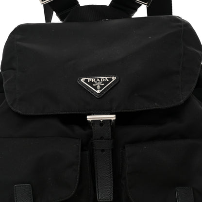 Prada Tessuto Nylon Saffiano Medium Backpack Black 7 of 10