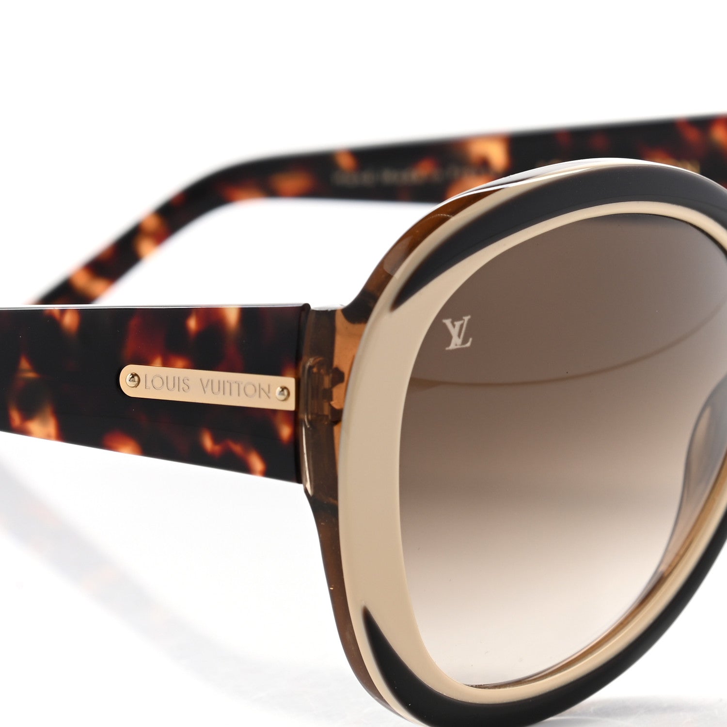 Louis Vuitton Acetate Tri-Color Angelica Sunglasses Z0519W Tortoise 5 of 7