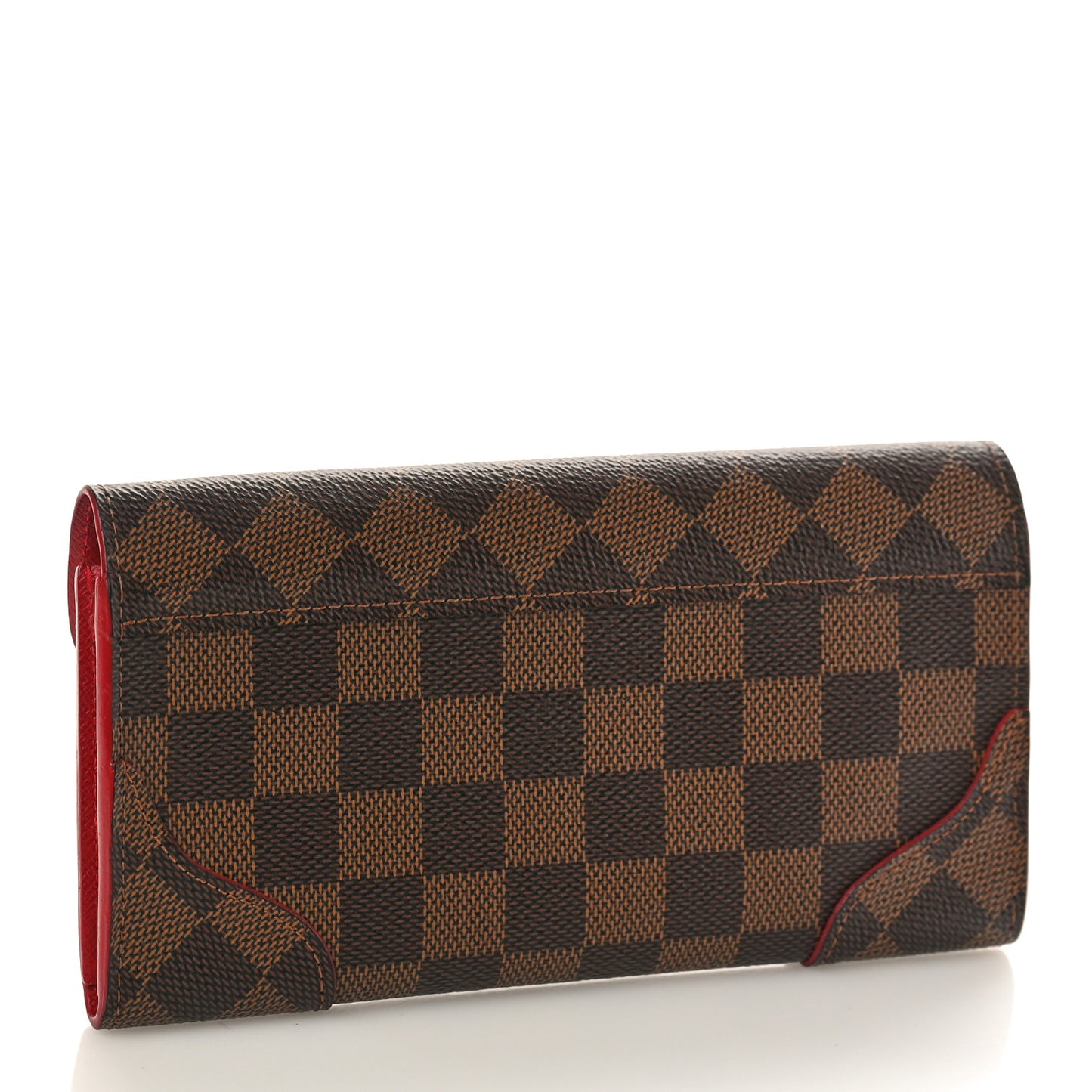 Damier Ebene Caissa Wallet Cherry