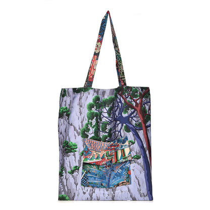 Hermes Silk Petit H Jardins D'Hiver Shopping Bag 1 of 8