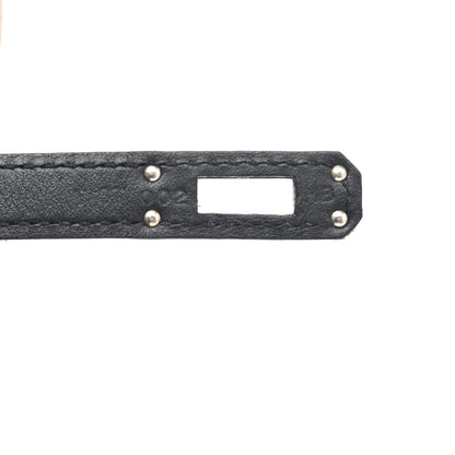 Hermes Swift Kelly Pochette Clutch Black 7 of 10