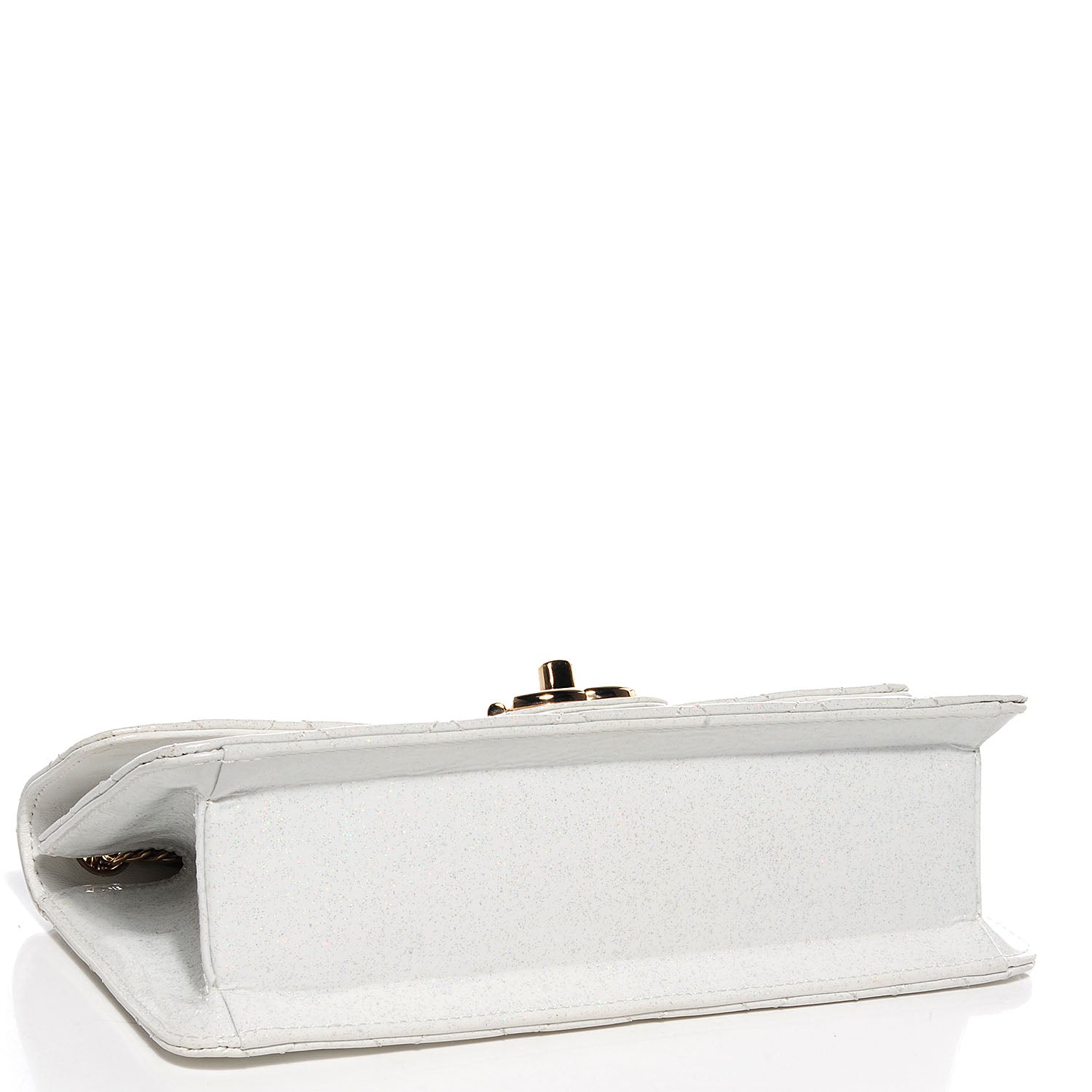 Chanel Patent Quilted Evening Star East West Flap White 6 of 11