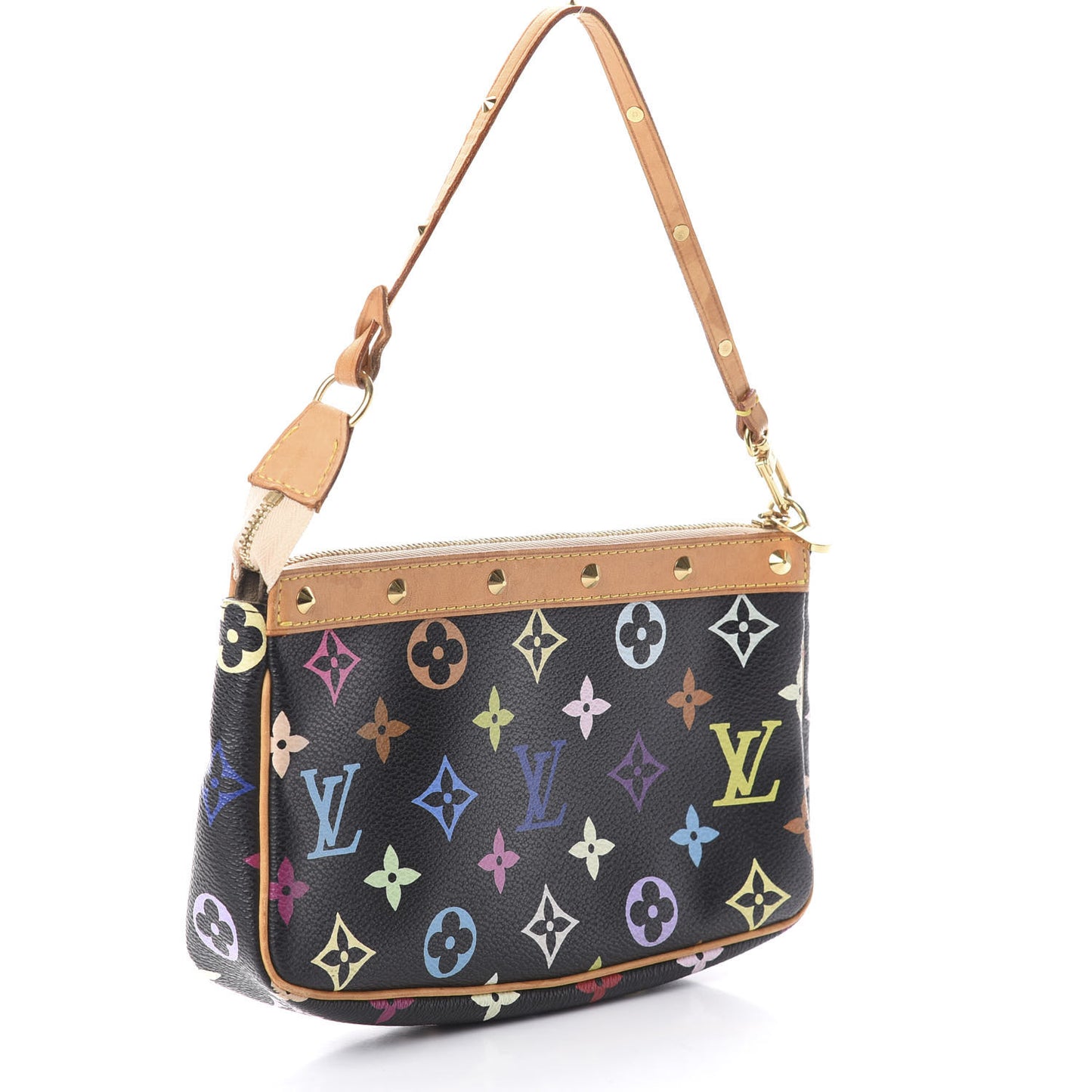 Monogram Multicolor Pochette Accessories Black