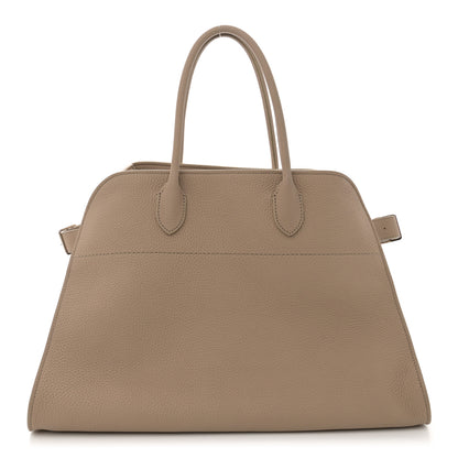 The Row Matte Grained Calfskin Soft Margaux 15 Dark Taupe 1 of 10