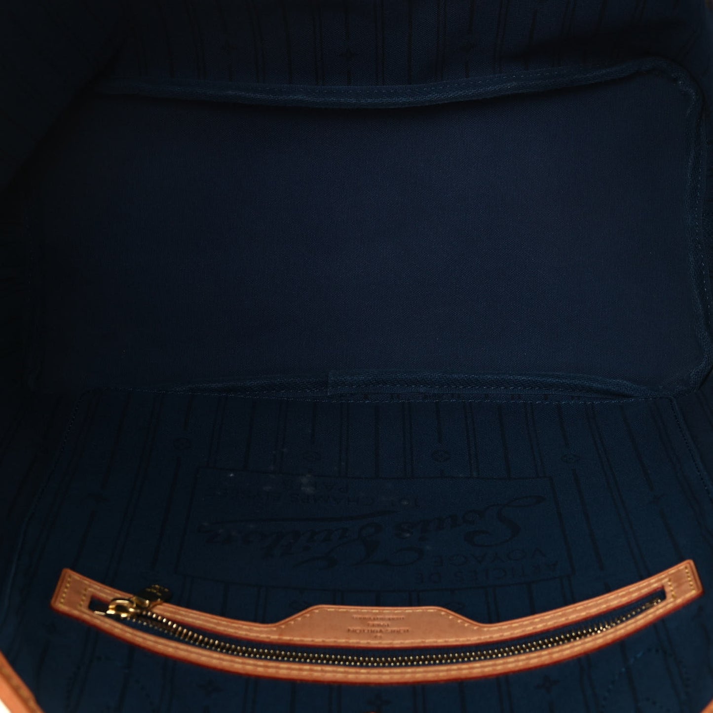 Monogram My LV Heritage Neverfull MM Bleu Marine Black