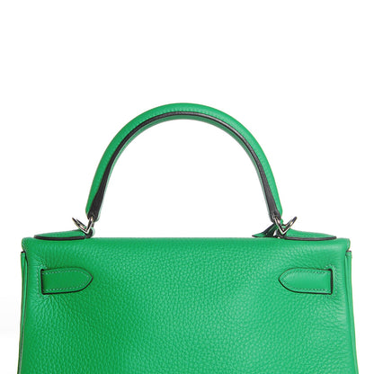 Hermes Taurillon Clemence Kelly Retourne 28 Bambou Bamboo 6 of 26