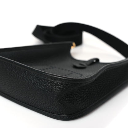 Hermes Taurillon Clemence Evelyne TPM Black 8 of 9