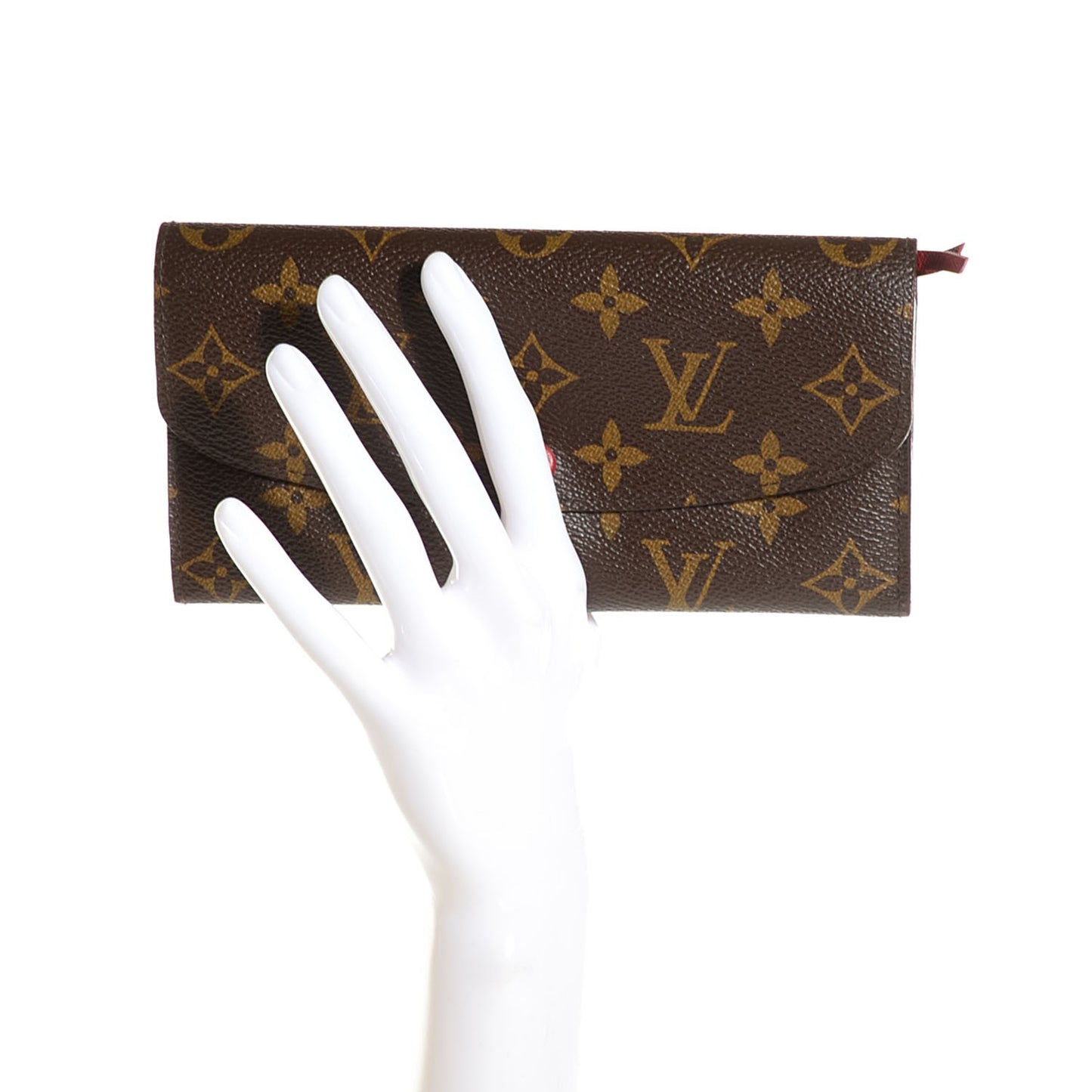 Monogram Emilie Wallet Red