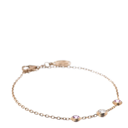 Cartier 18K Pink Gold Diamond Pink Sapphire D'Amour Bracelet 1 of 5