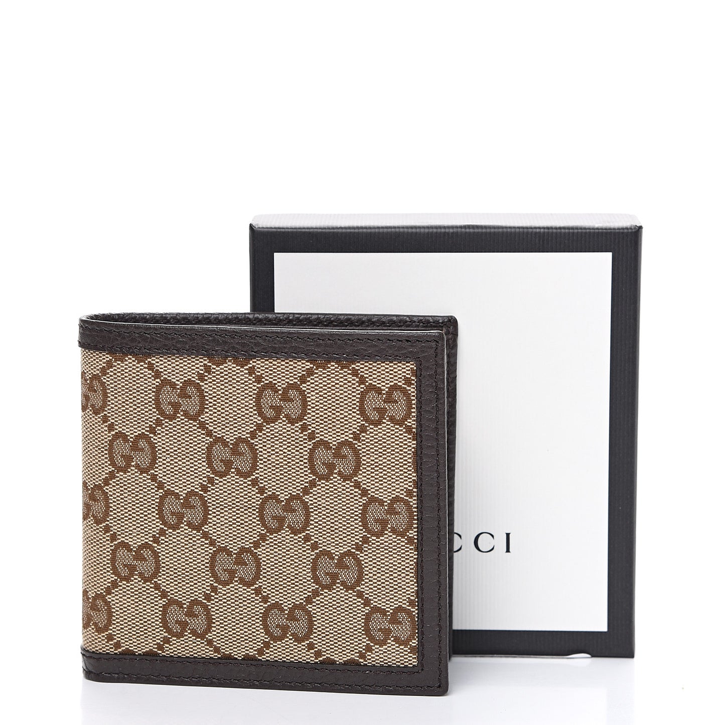 Monogram Bi-Fold Wallet Dark Brown