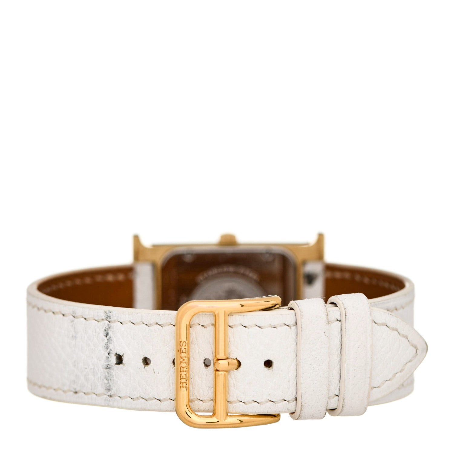 Hermes Stainless Steel Epsom 26mm Heure H Hour Quartz Watch Blanc 3 of 5