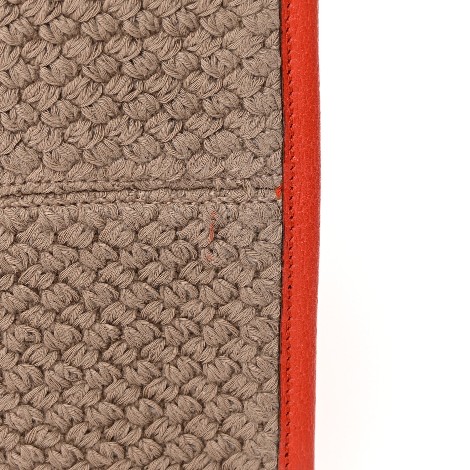 Gucci Fabric Embroidered Miami Striped Tote Bag Orange 11 of 11