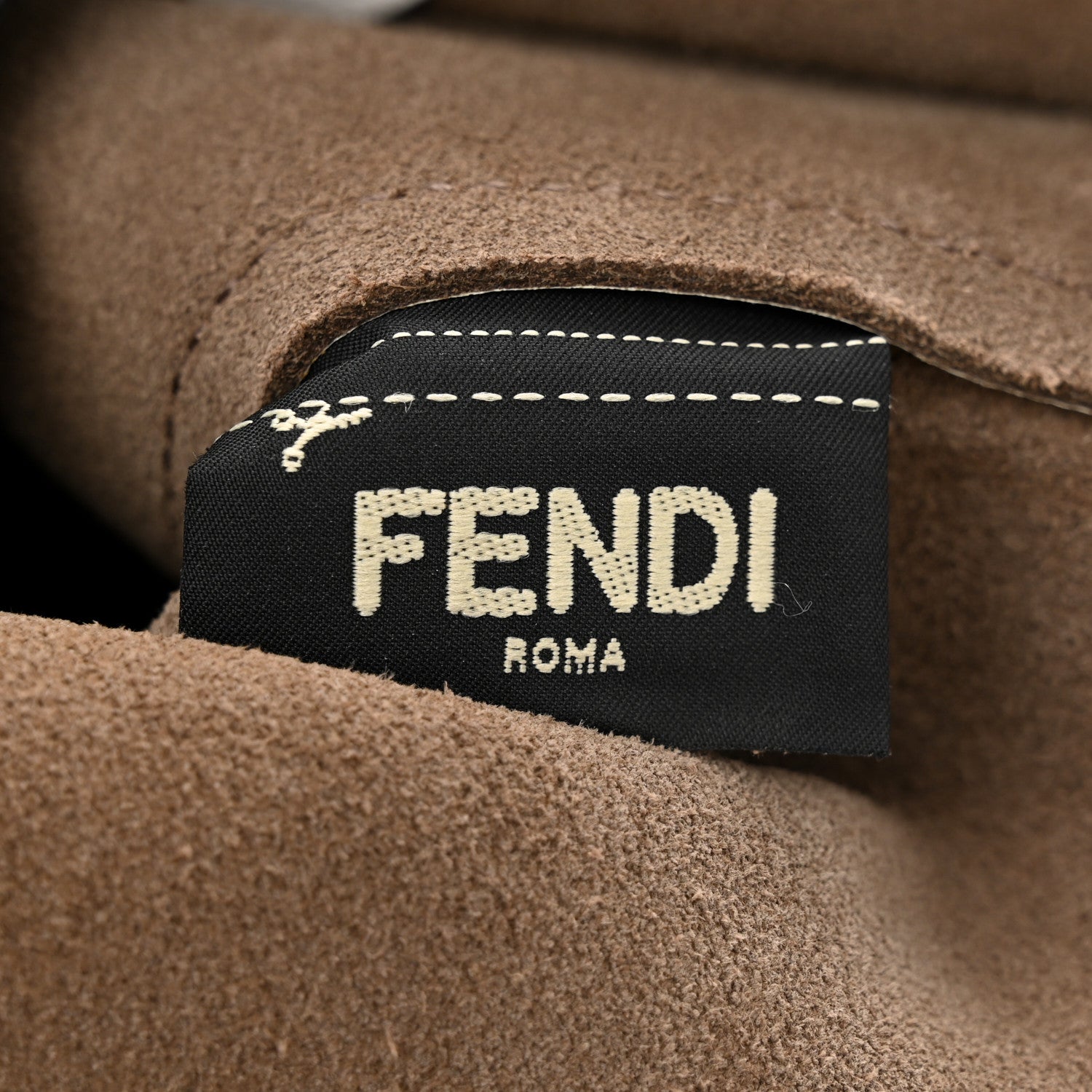 Fendi Vitello Vienna Enamel F is Fendi Shopping Tote White Taupe 7 of 16