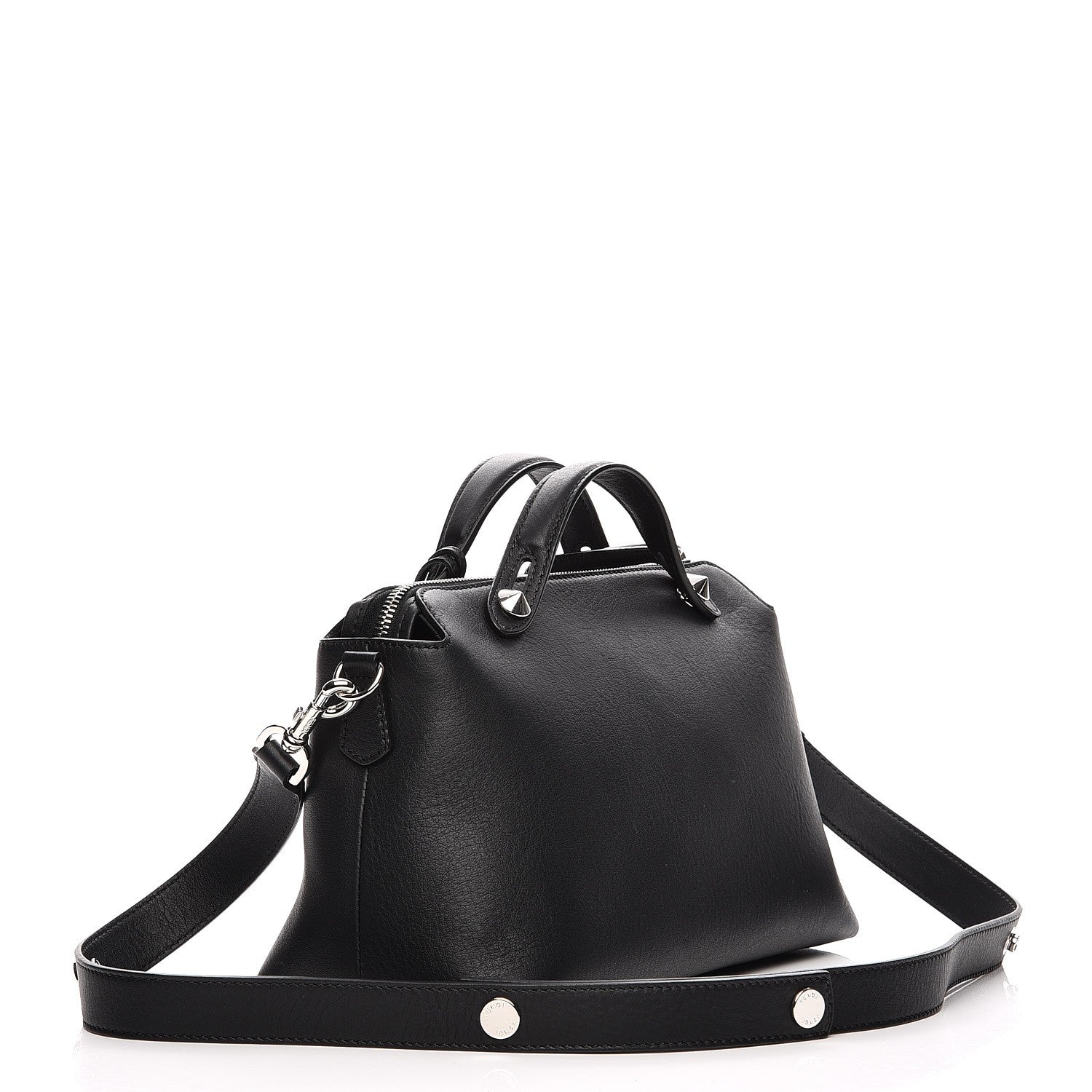 Fendi Vitello Dolce Medium By The Way Boston Bag Black 3 of 10