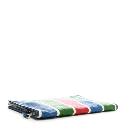 Balenciaga Veau Arena Multicolore Bazar Pouch Red White Blue Green 4 of 13