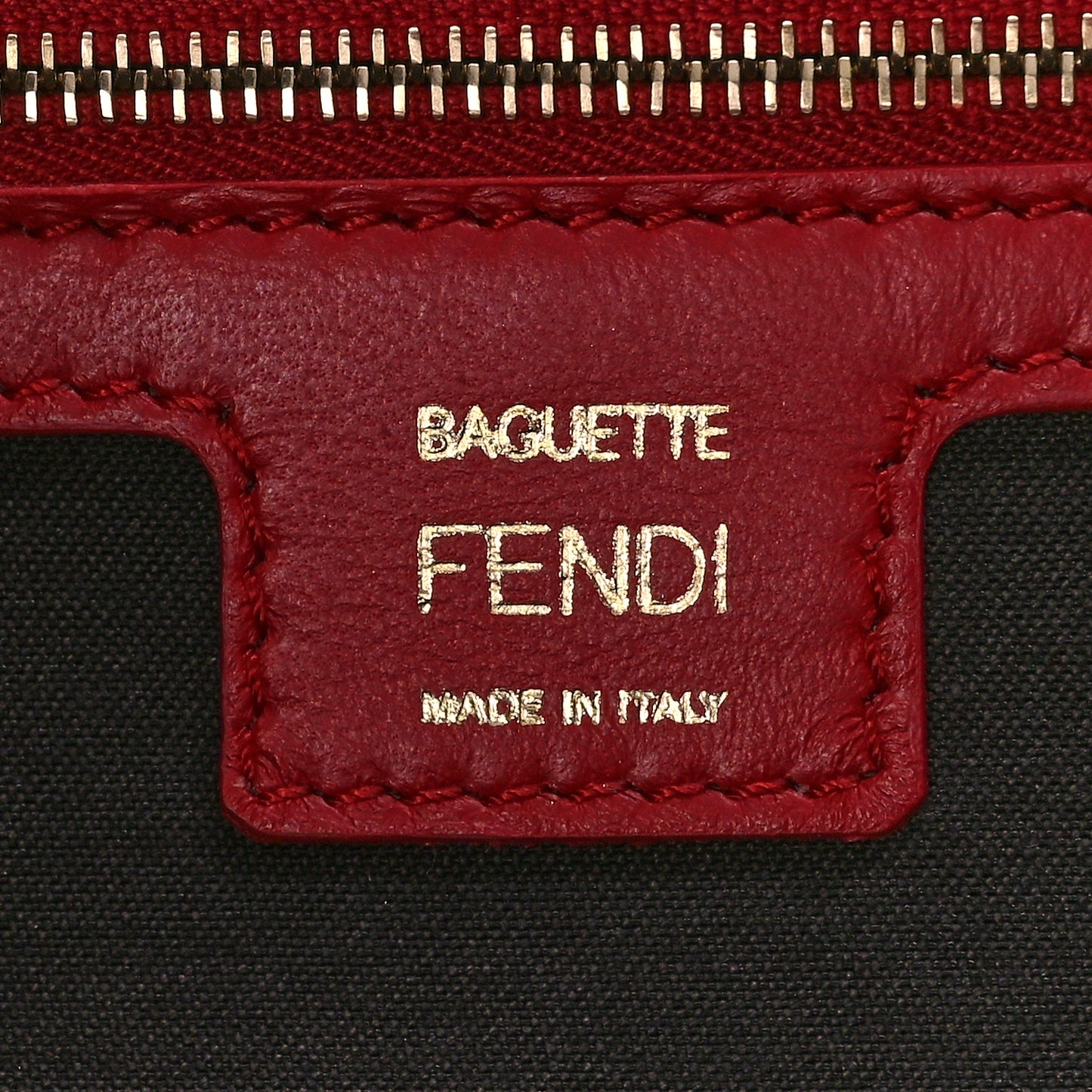 Nappa FF 1974 Embossed Baguette Fragola