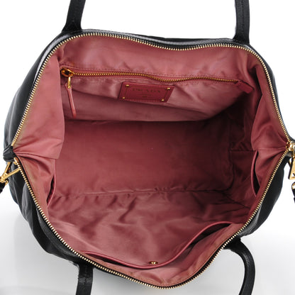 Prada Tessuto Nylon Saffiano Shoulder Bag Nero Black 5 of 10