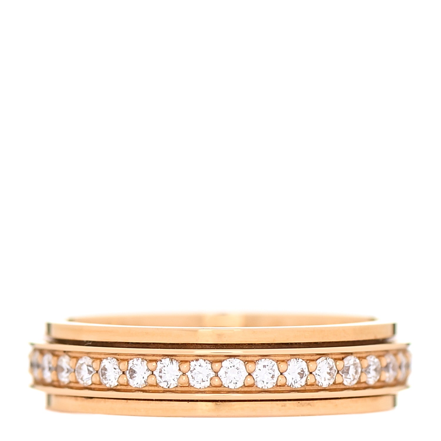 Piaget 18K Rose Gold Diamond Possession Wedding Band Ring 54 6.75 1 of 4