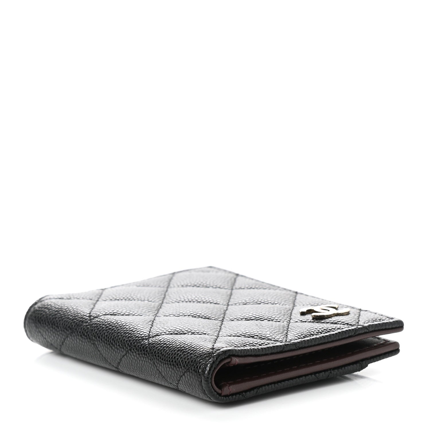 Chanel Caviar Quilted Card Holder Wallet Black 4 of 9