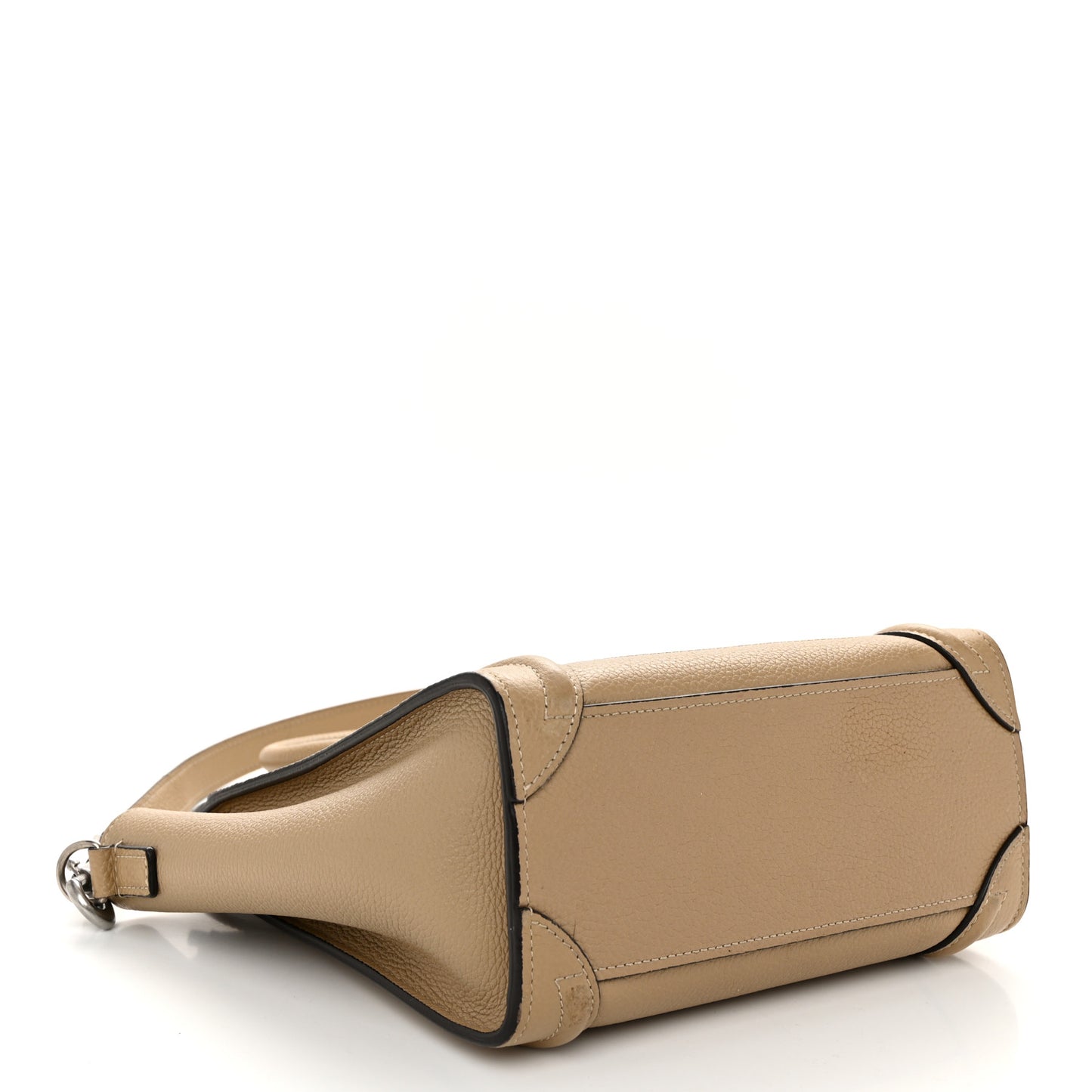 Drummed Calfskin Nano Luggage Dune
