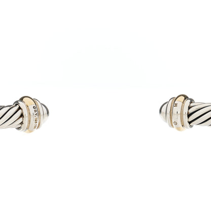 David Yurman Sterling Silver 18K Yellow Gold 4mm Cable Classics Bracelet 3 of 3
