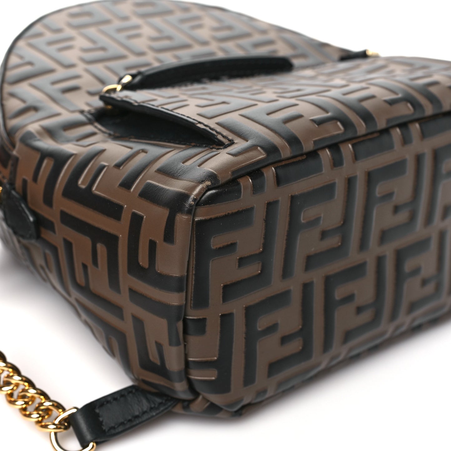 Vitello Bi-Color FF 1974 Embossed Mini Backpack Maya Black