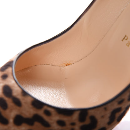 Christian Louboutin Pony Hair Jaguar Print Pigalle Follies 100 Pumps 36.5 Brown 8 of 11