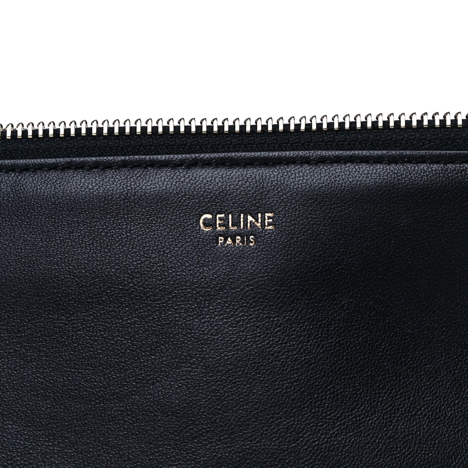 Celine Lambskin Small Trio Crossbody Bag Black 6 of 10