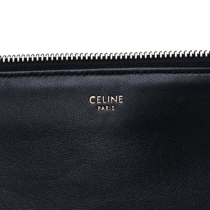 Celine Lambskin Small Trio Crossbody Bag Black 6 of 10