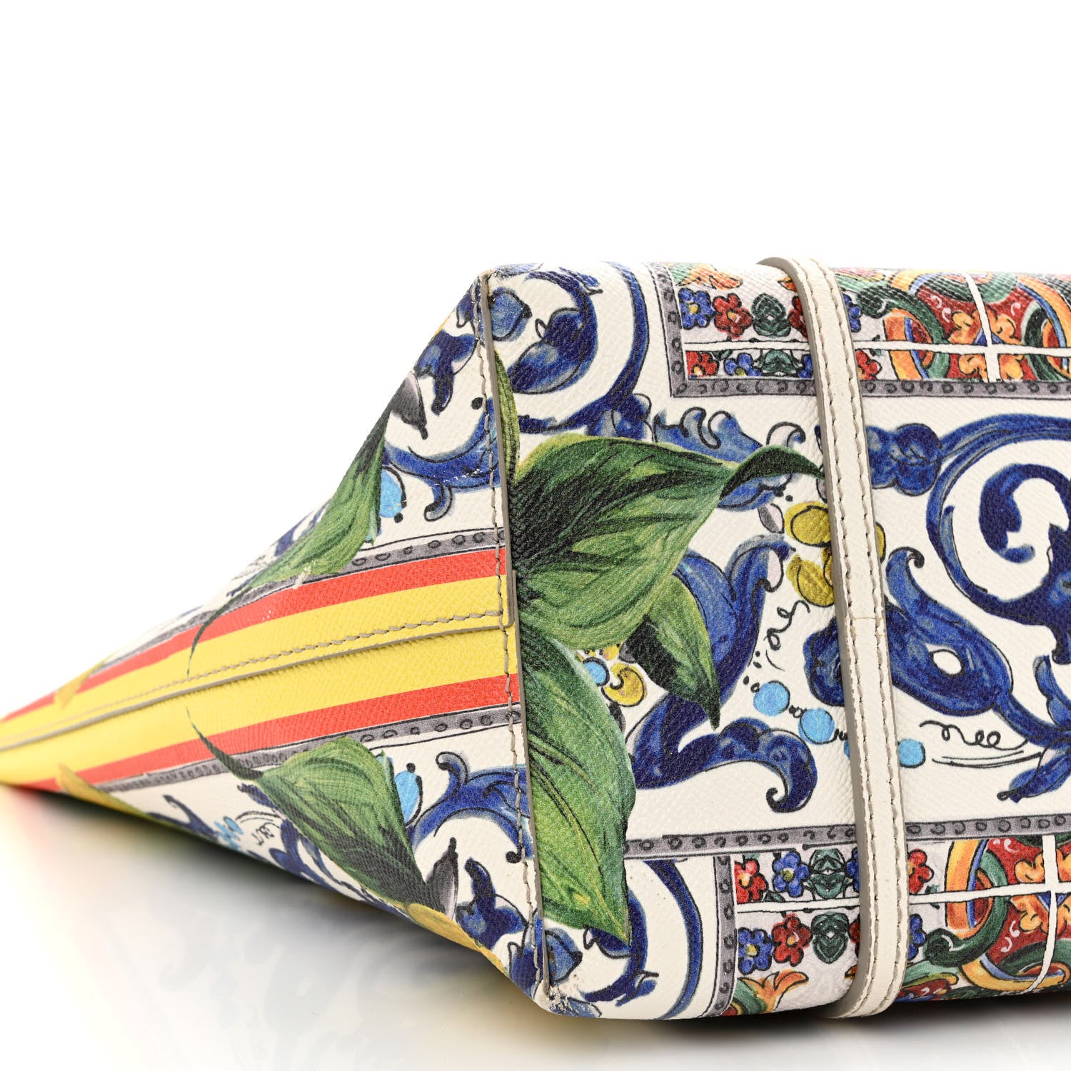 Dolce & Gabbana Dauphine Printed Escape Portofino Tote White Multicolor 13 of 19